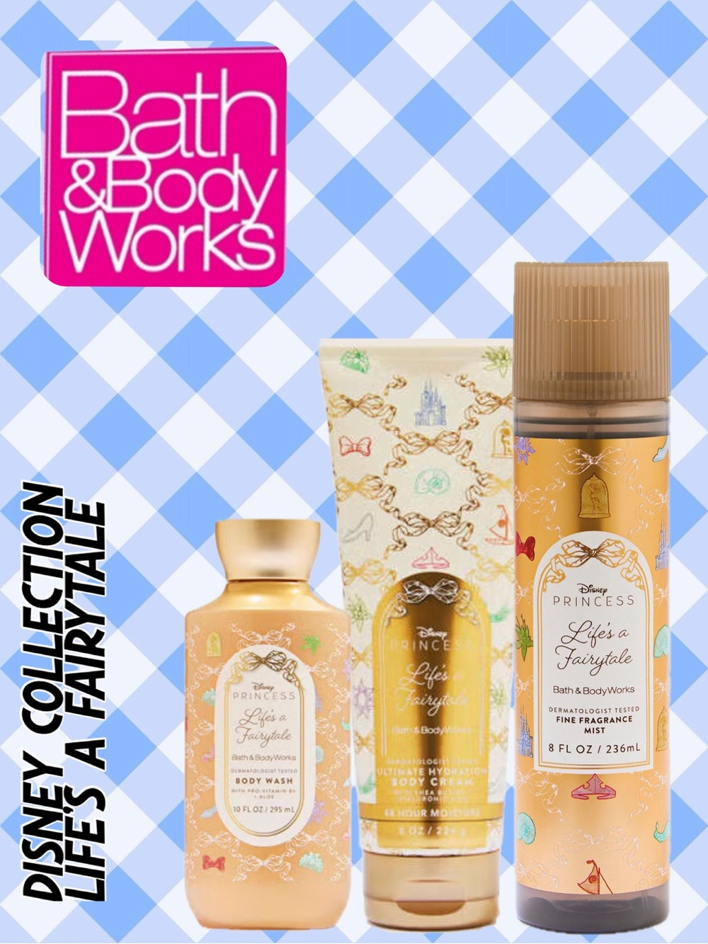 BATH & BODY WORKS 3pc Bundle - LIFES A FAIRYTALE